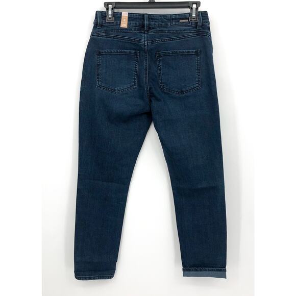 PRANA Women's Buxton Jeans Size 2/26 Deep Blue Stretch Mid-Rise Boyfriend NWT - Picture 5 of 11